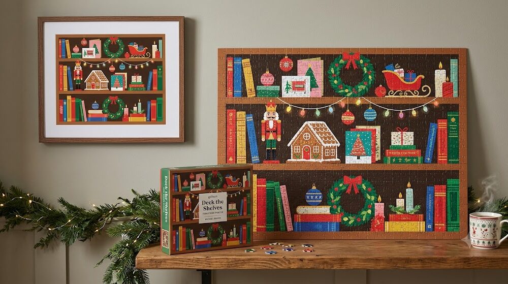The Deck the Shelves 1000 piece puzzle in full: size, price, materials, and how long it takes. See the complete guide before you buy.