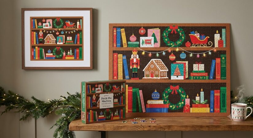 The Deck the Shelves 1000 piece puzzle in full: size, price, materials, and how long it takes. See the complete guide before you buy.